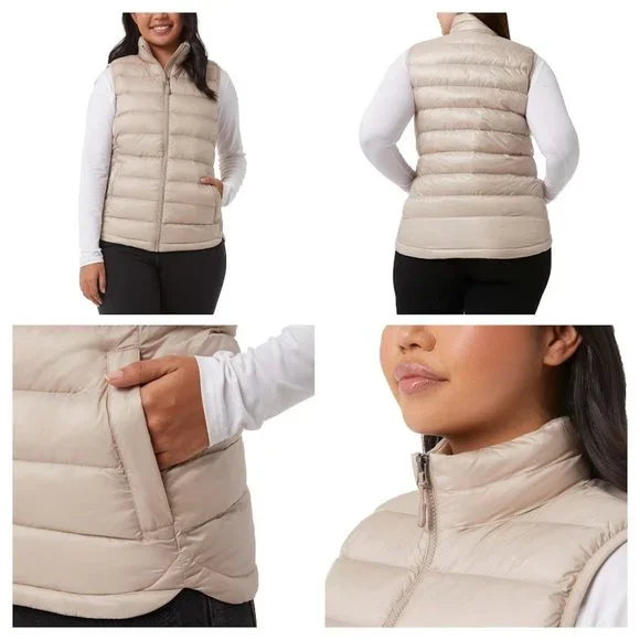 Beige Chateau Gray Nwt 32 Degrees Ladies Vest
